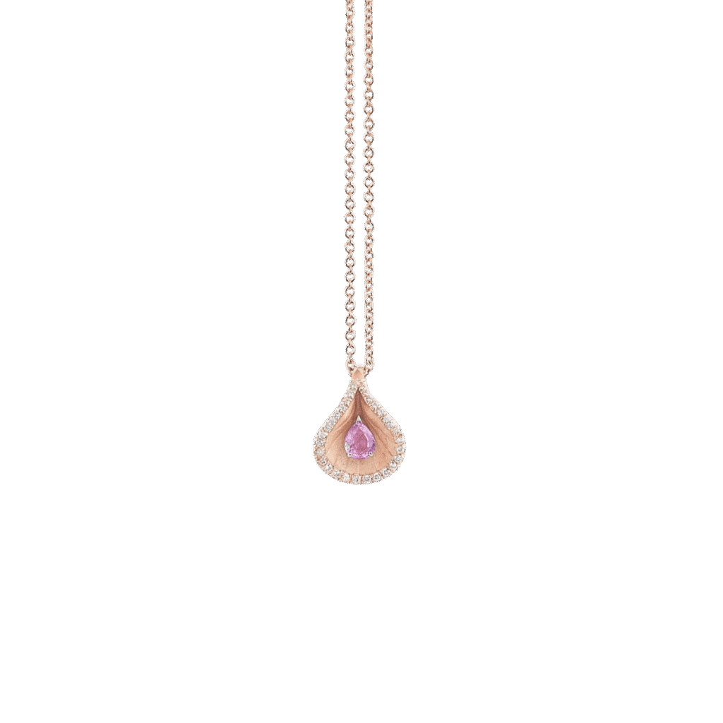 Premiere Color Pendant in 18k Pink Gold & Pink Sapphire