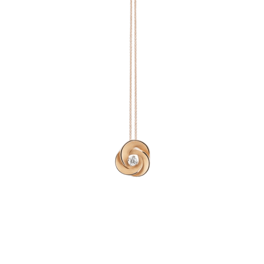 Desert Rose Pendant in 18k Orange Gold