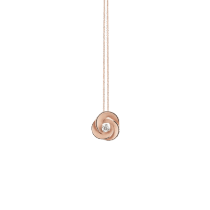Desert Rose Pendant in 18k Rose Champagne Gold
