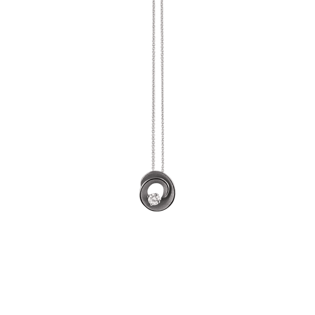 Dune Assolo Pendant in 18k Black Lava Gold