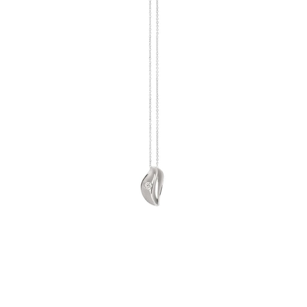 Annamaria Cammilli Velaa Star Pendant in 18k White Ice Gold with Diamond