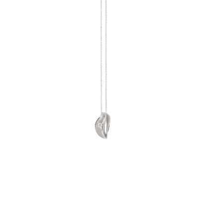 Annamaria Cammilli Velaa Star Pendant in 18k White Ice Gold with Diamond