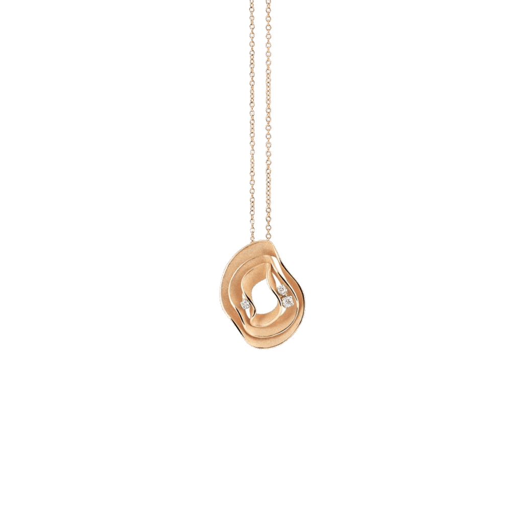 Dune Pendant in 18k Orange Gold