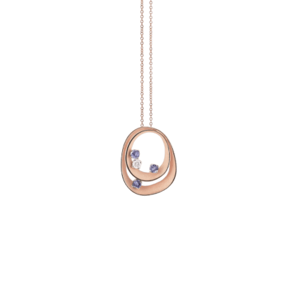 Dune Color Pendant in 18k Rose Gold with Tanzanite