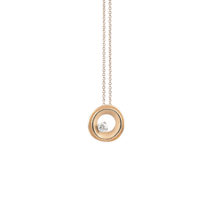My Way Round Pendant in 18k Orange Gold