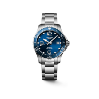 HydroConquest 39mm,Stainless Steel, Sunray Blue Dial
