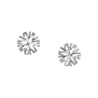 Mikimoto Classic Diamond Earrings in 18K White Gold