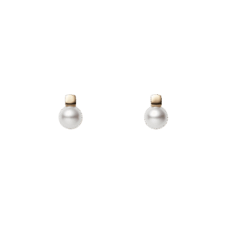 Mikimoto Akoya Cultured Pearl Earrings in 18K Yellow Gold