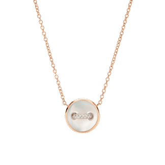 Pom Pom Dot Mother of Pearl & Diamonds Pendant