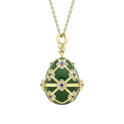 Limited Edition 007 Octopussy Egg Surprise Locket - Closed egg pendant