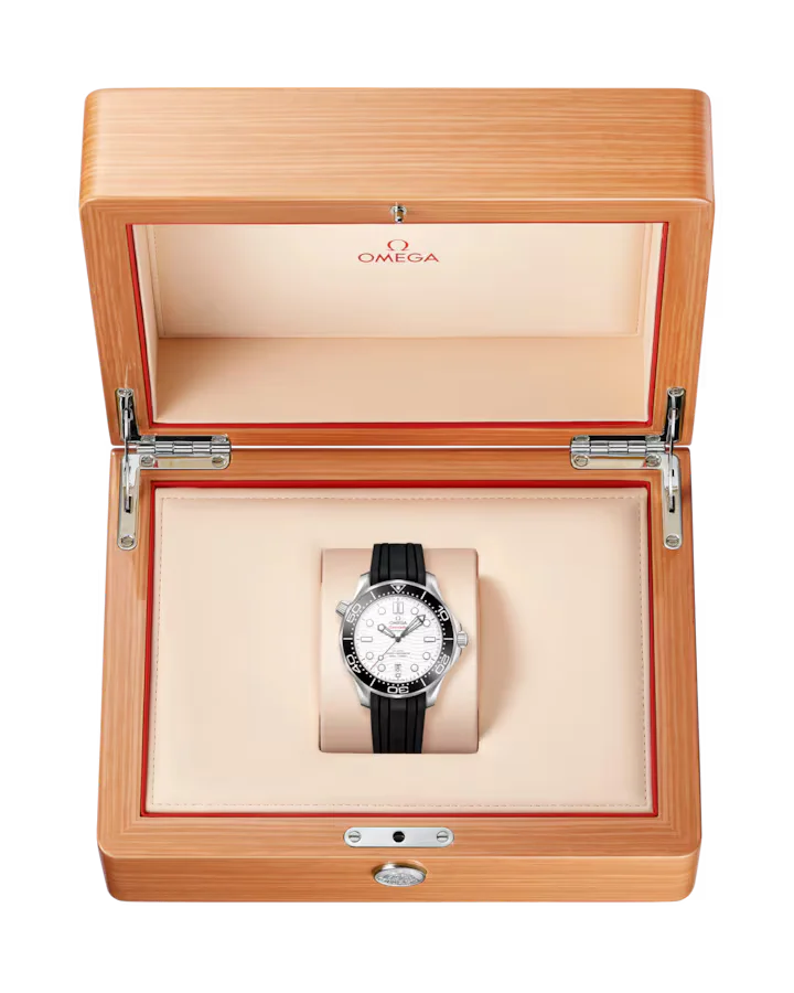 Seamaster Diver 300M 42 mm, steel on rubber strap - on the box