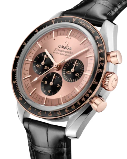 Speedmaster Moonwatch Professional 42 mm Steel & Sedna™ gold - side view