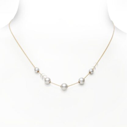 Pearls in Motion Five Pearl Station Necklace in 18k Yellow Gold - pp-20480k_2_dl_800_3
