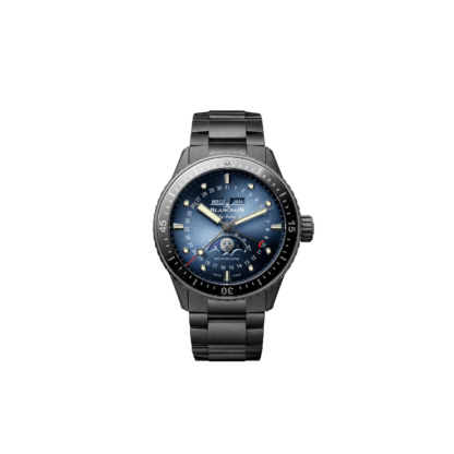 Bathyscaphe Quantième Complet Phases de Lune, Blue Dial
