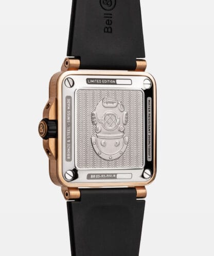 BR-03 Diver Black & Green Bronze - back view