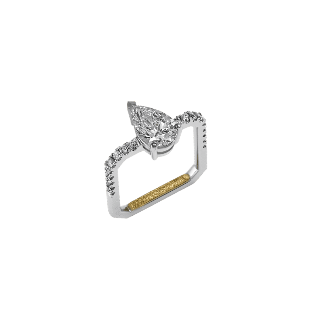 Montecristo Handcrafted Emerald Cut Diamond Ring