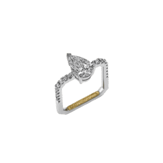 Montecristo Handcrafted Emerald Cut Diamond Ring