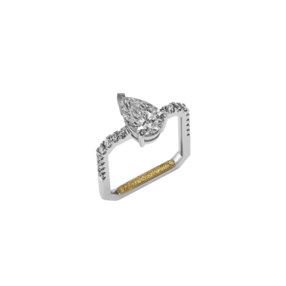 Montecristo Handcrafted Emerald Cut Diamond Ring