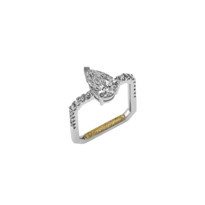 Montecristo Handcrafted Emerald Cut Diamond Ring
