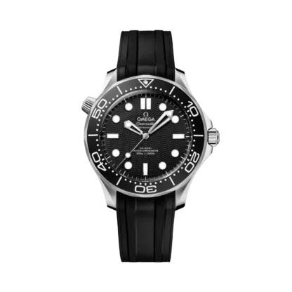Seamaster Diver 300M 42 mm, steel on rubber strap