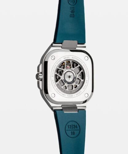 Bell&Ross BR-05 GMT Sky Blue - back view