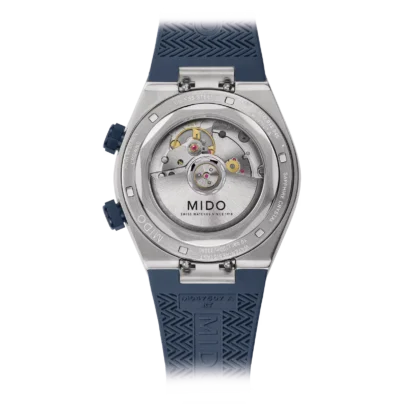 Multifort 8 Two Crowns, Blue Dial & Strap - back view
