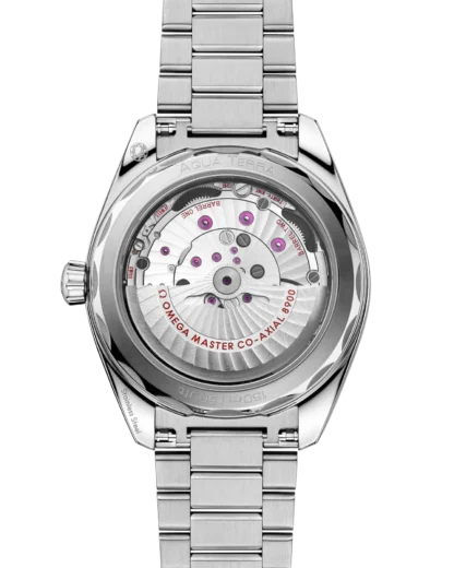 Aqua Terra 150M Seamaster Steel Chronometer Watch - BACKSIDE