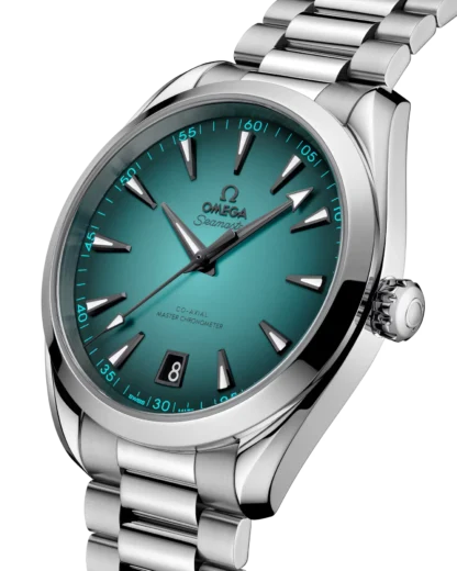 Aqua Terra 150M Seamaster Steel Chronometer Watch- SIDE VIEW