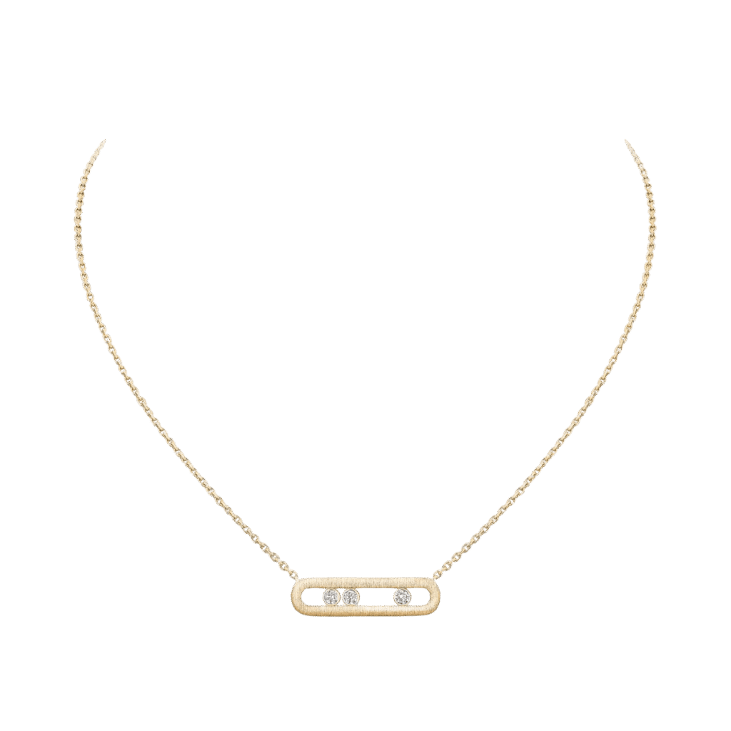 Move Classique Ciselé Yellow Gold Diamond Necklace