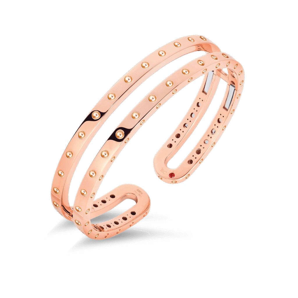 Roberto Coin 18K Rose Gold Symphony Double Bangle Bracelet