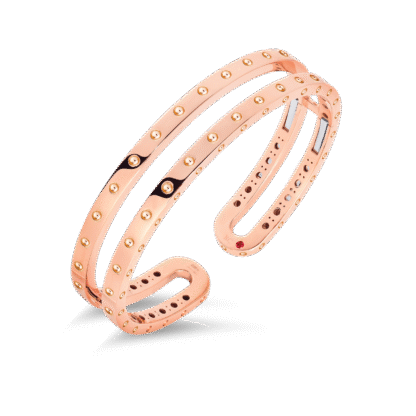 Roberto Coin 18K Rose Gold Symphony Double Bangle Bracelet