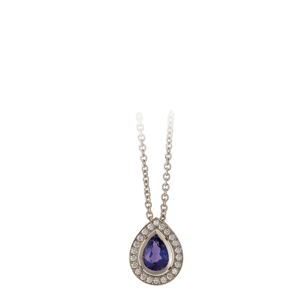 Montecristo Cleopatra Purple Sapphire & Diamond Pendant