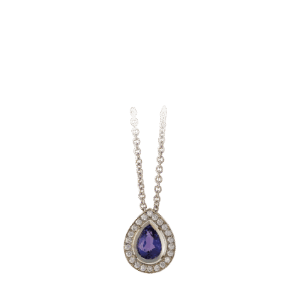 Montecristo Cleopatra Purple Sapphire & Diamond Pendant