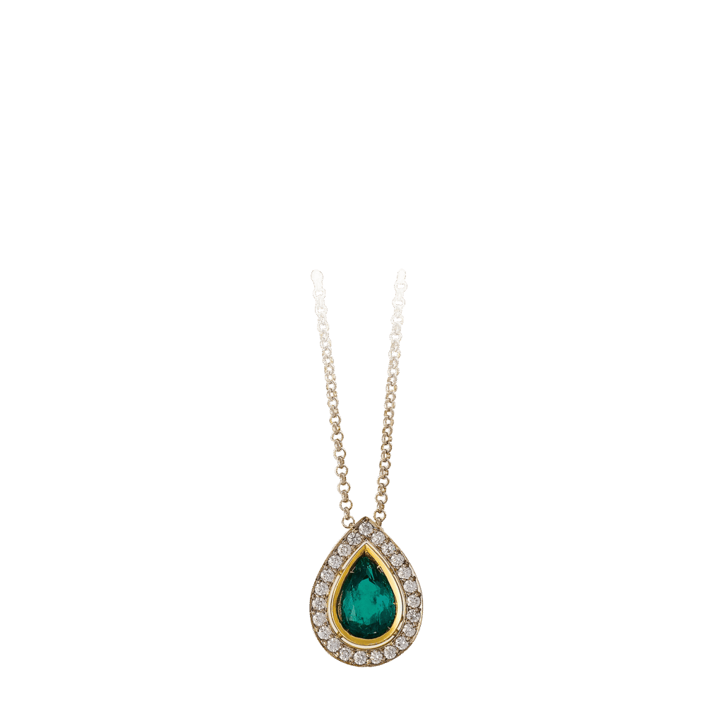 Cleopatra Emerald & Diamond Pendant