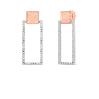 Roberto Coin Obelisco Diamond & Gold Earrings