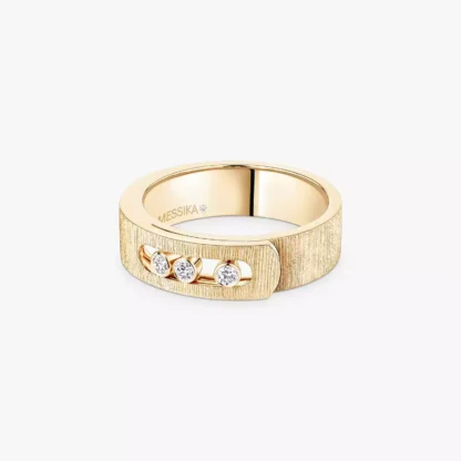 Move Noa Ciselé Diamond Ring in Yellow Gold - Image 2