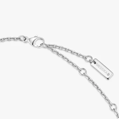 Move Classique Ciselé White Gold Diamond Necklace - Image 4