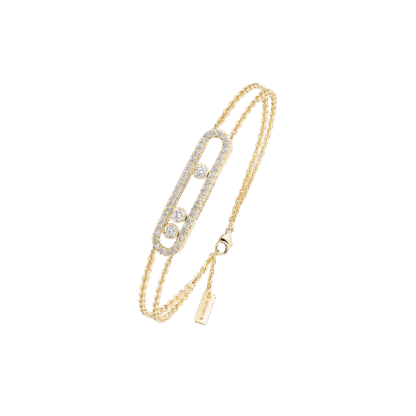 Move Classique Pavé Yellow Gold Diamond Bracelet