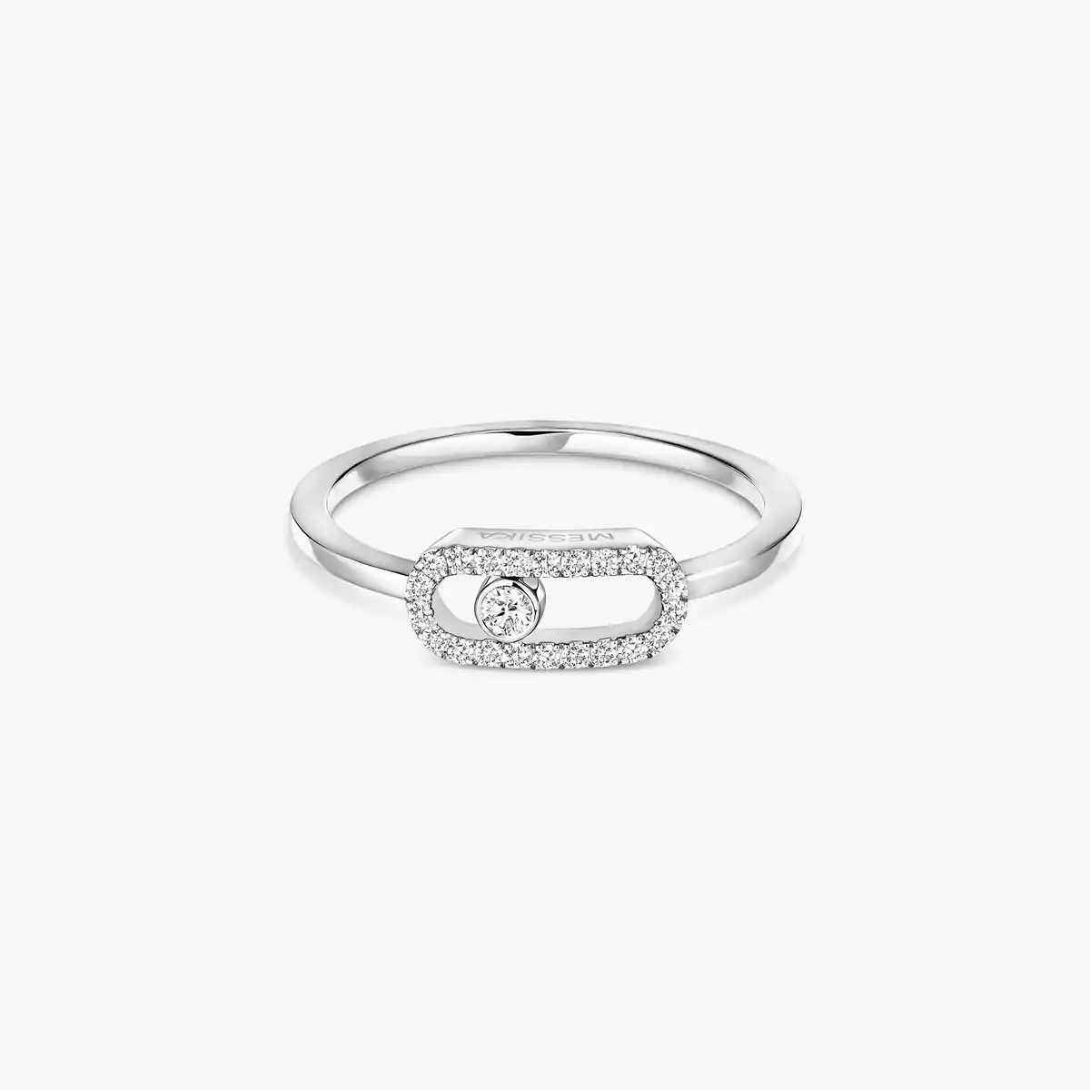 Move Uno White Gold Pavé Diamond Ring - Image 3