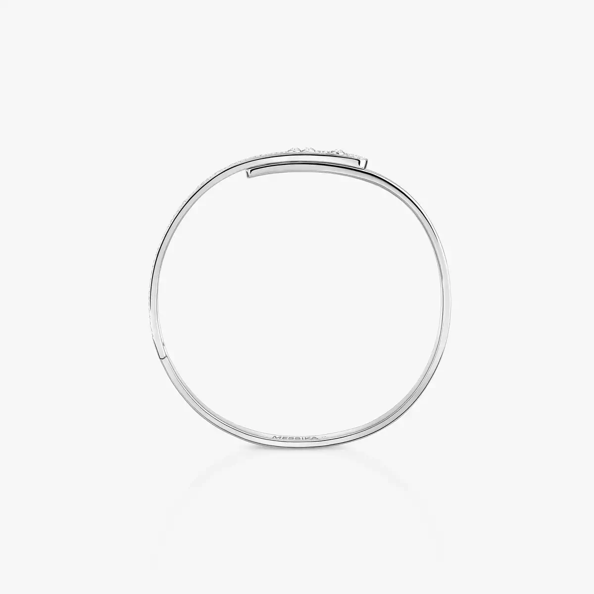 Move Noa Semi-Pavé Bangle White Gold Diamond Bracelet - Image 3