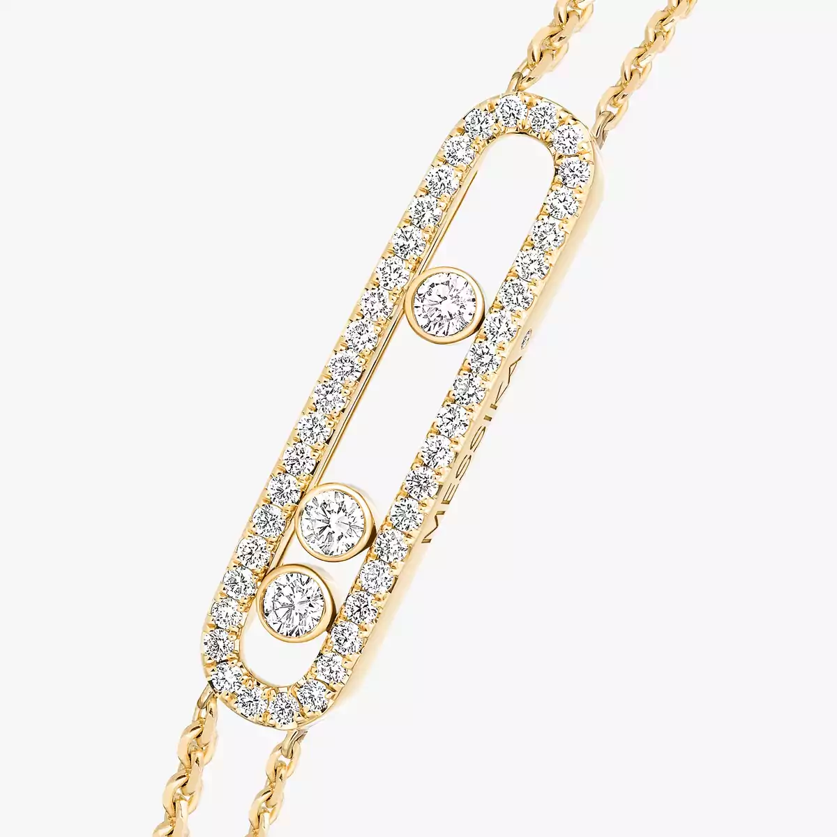 Move Classique Pavé Yellow Gold Diamond Bracelet - Image 2