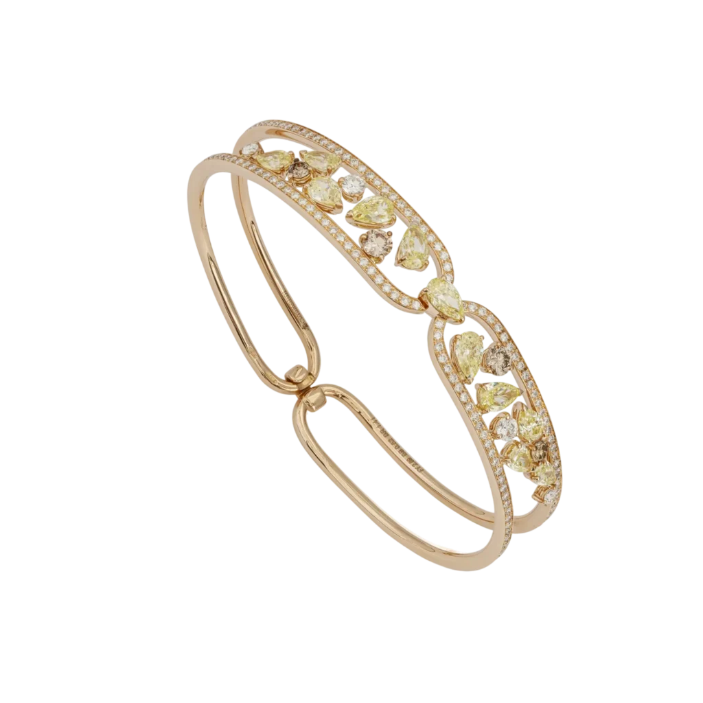 Gismondi Clip Diamond Bangle Bracelet