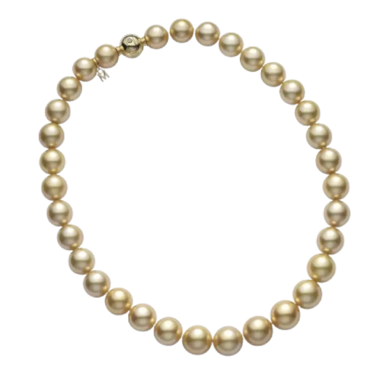Mikimoto Golden South Sea Pearl Strand Necklace