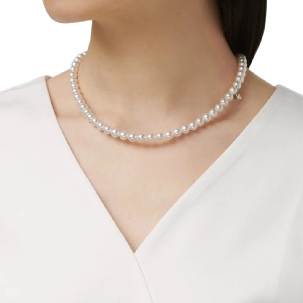 Akoya Cultured Pearl Matinee Strand Necklace - Image 2