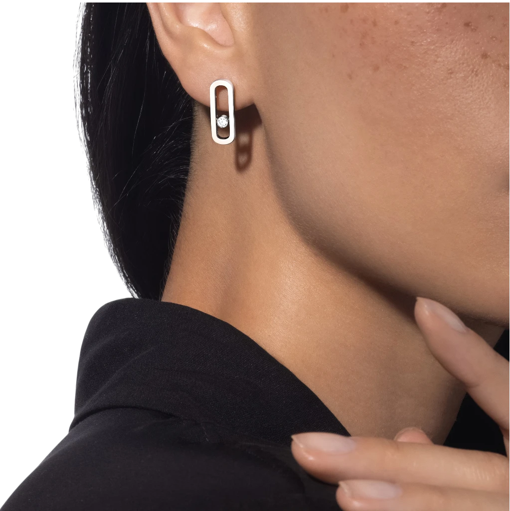 Messika "Move Uno" Collection Diamond Earrings - Image 2