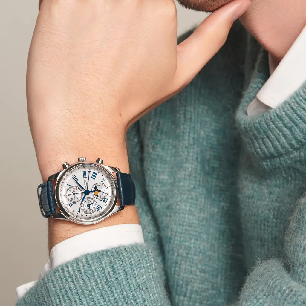 Longines Master Chronograph Moonphase 40mm Watch - Image 5