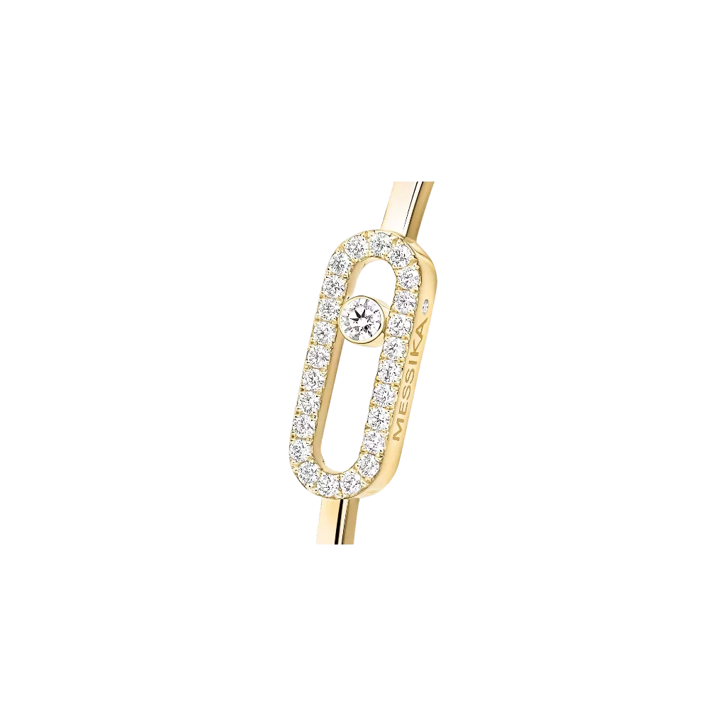 Messika "Move Uno Pave' Flex" Collection Diamond Bangle Bracelet - Image 3