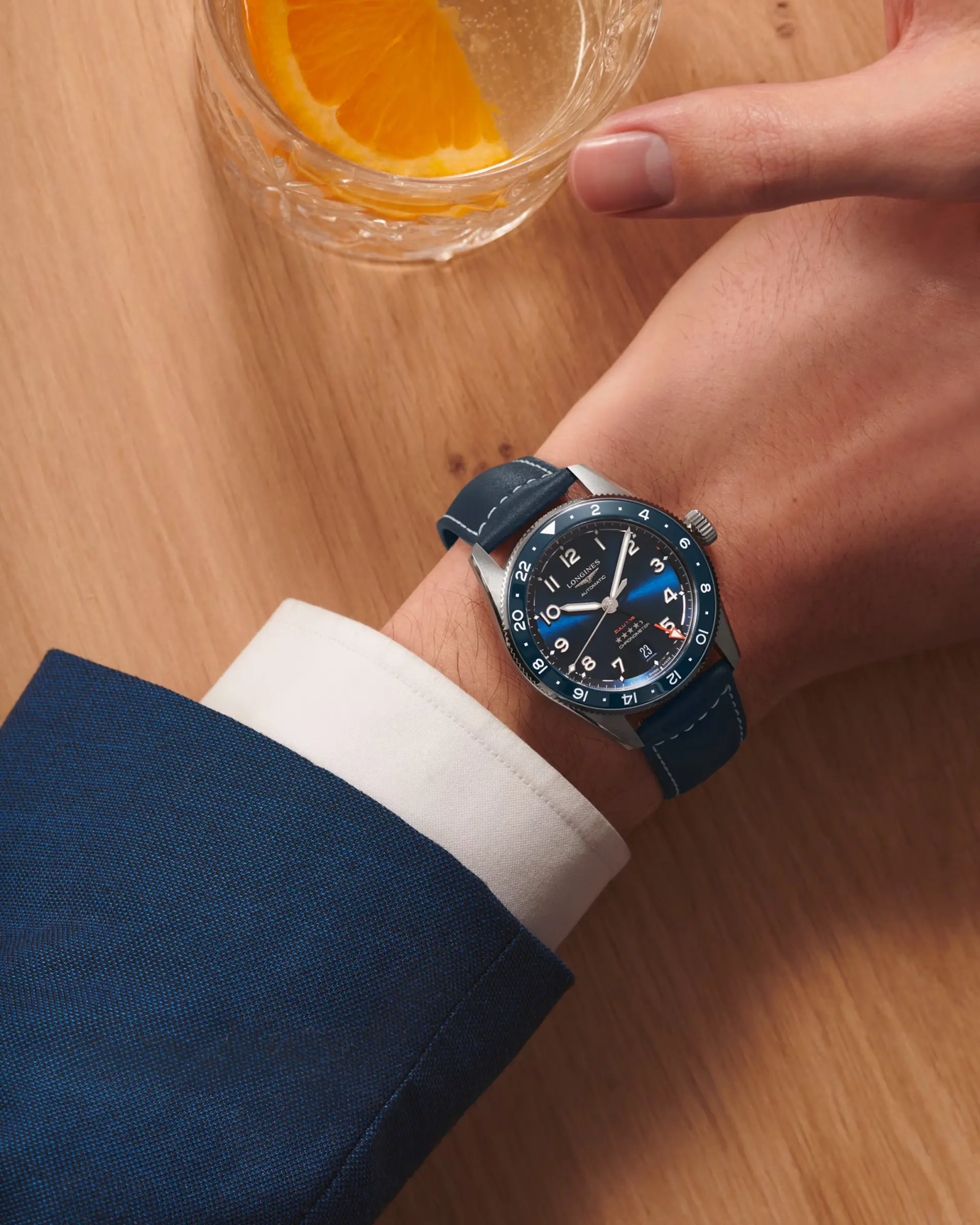Longines Spirit Zulu Time Men's 39mmWatch - Image 6