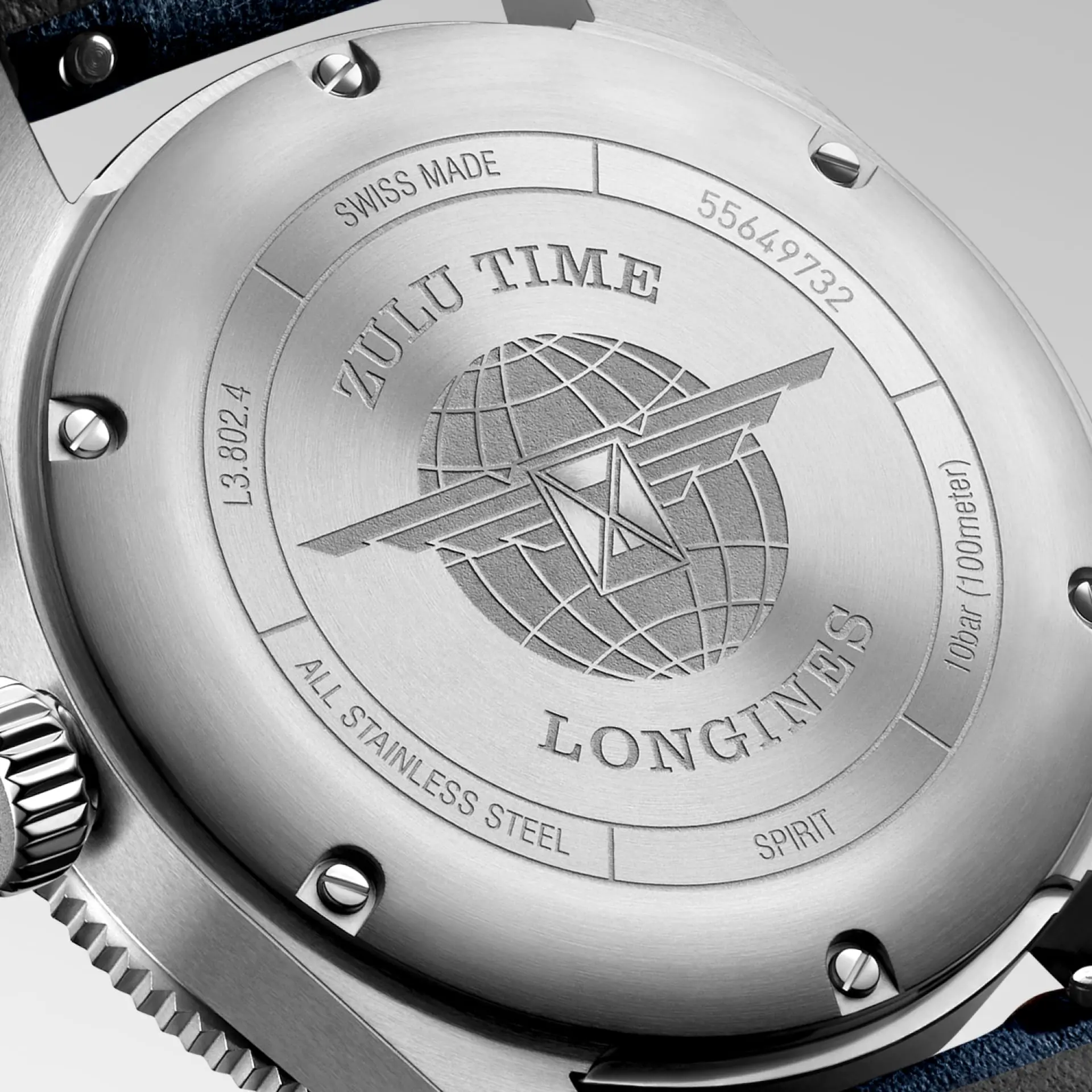 Longines Spirit Zulu Time Men's 39mmWatch - Image 5