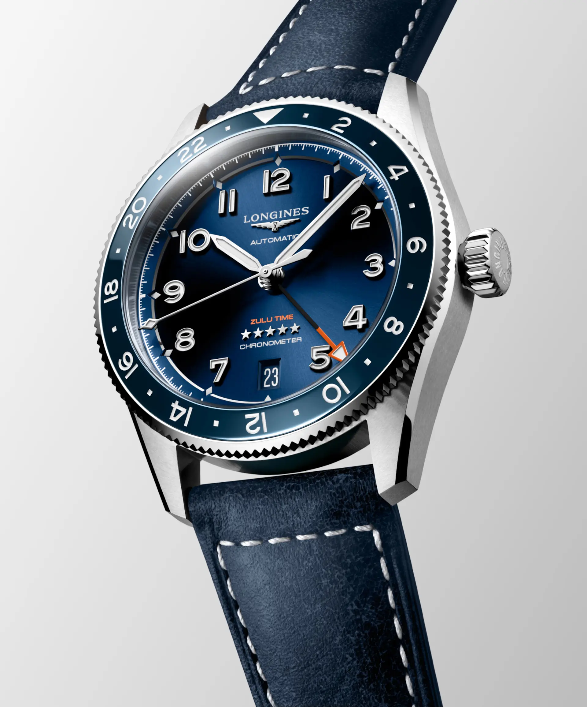 Longines Spirit Zulu Time Men's 39mmWatch - Image 2